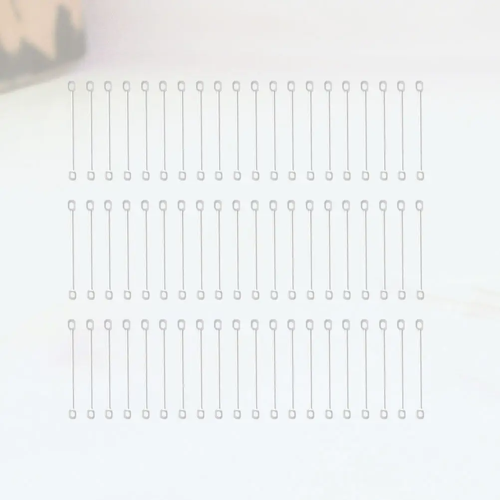 

Набор для изготовления серег своими руками, 200 шт., 35 мм, серебристые железные соединители для рукоделия, креативного декора