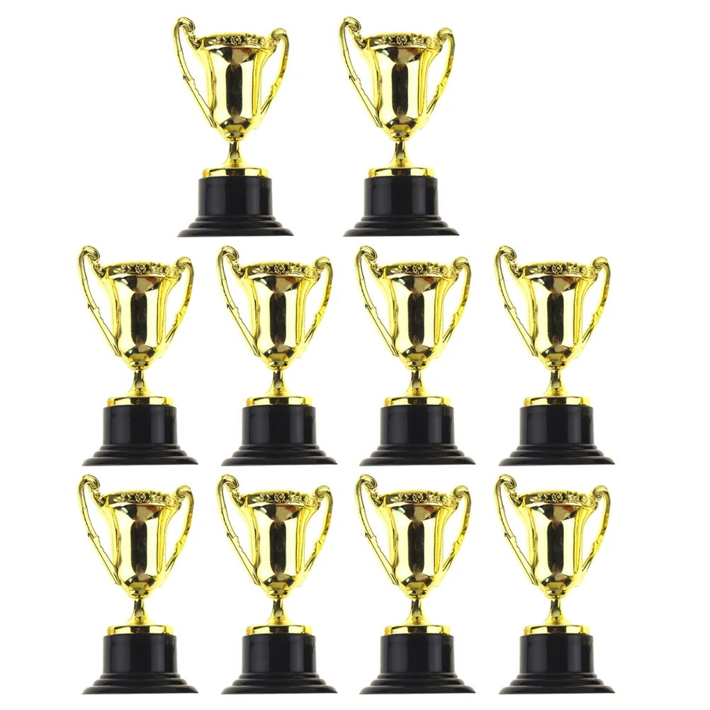 

Mini Trophies Plastic Trophy Party Celebration Reward Cups with Base Toy Child Prize