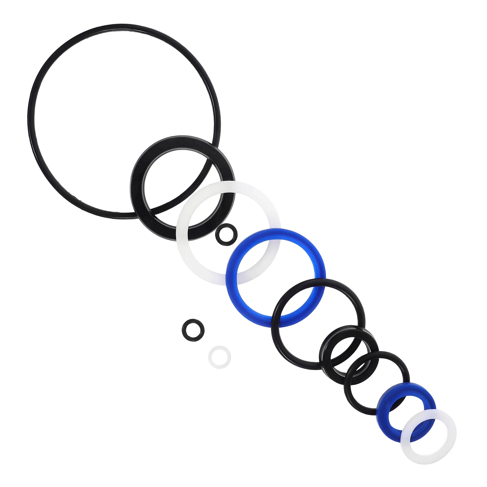 

10pcs Sealing Ring Rubber Kit High Temp Repair Hydraulic Cylinder Oil Seal Assortment Ring Collection High