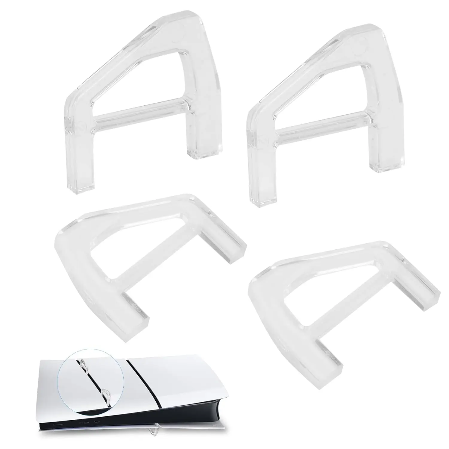 Horizontal Triangle Stand Anti-Slip Base Holder for PS5 Slim/Pro Digital Edition Stable Game Console Support Accessories