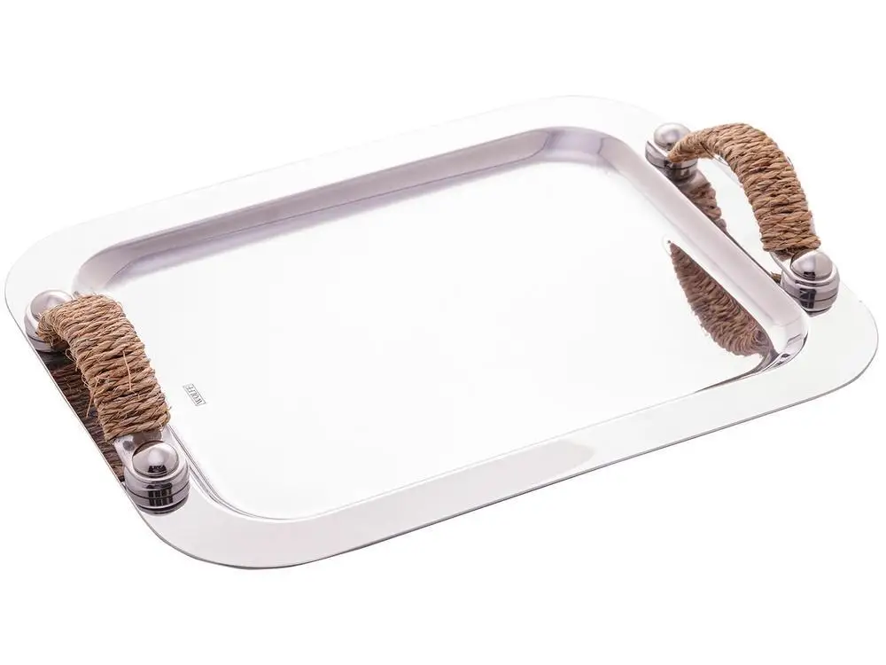 Inox Tray for Serving Rectangular Wolff Manhattan