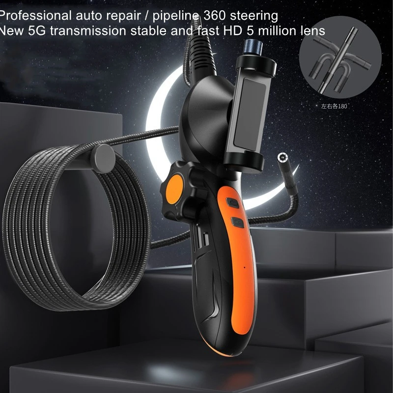 360 degree steering auto repair borescope wireless wifi auto repair pipe camera HD borescope