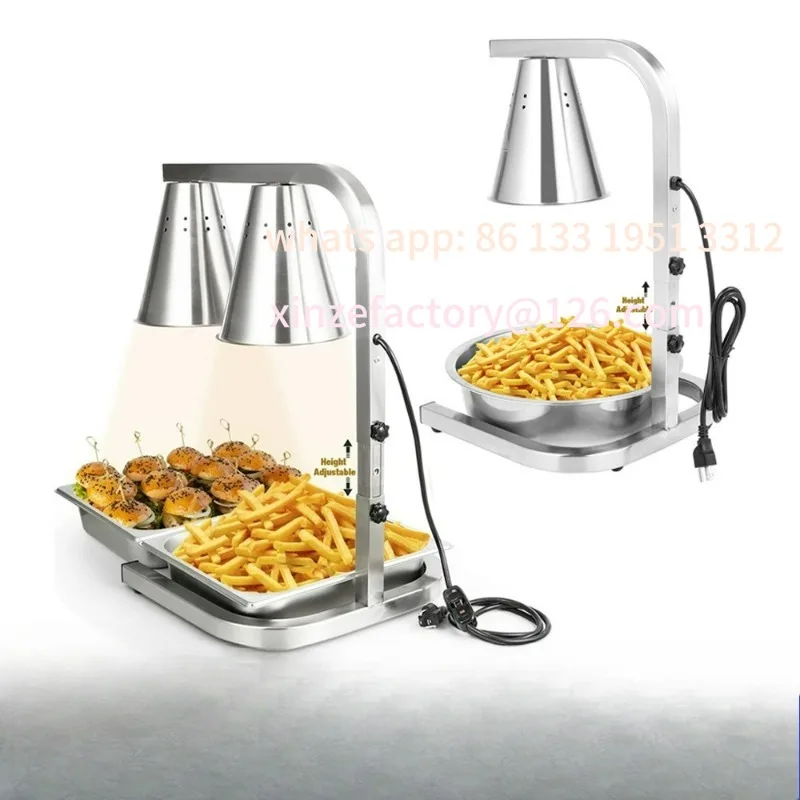 

Hotel food insulation lamp Stainless steel insulation lamp Disassembly and assembly Adjustable height Buffet heating lamp