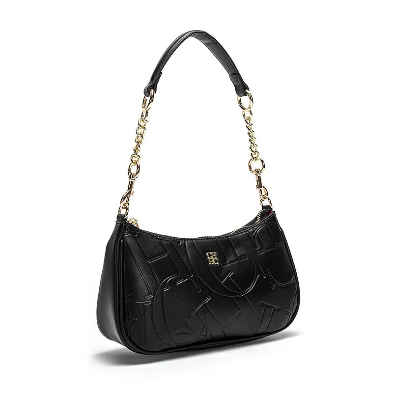 2025 CH حقيبة يد نسائية موضة التقسيم دائم ماركة فاخرة موضة سعة كبيرة عازمة القمر بسيط الكتف حقيبة كروسبودي #2