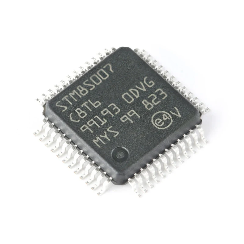 Original genuine STM8S007C8T6 LQFP-48 24MHz/64KB flash memory/8-bit microcontroller MCU