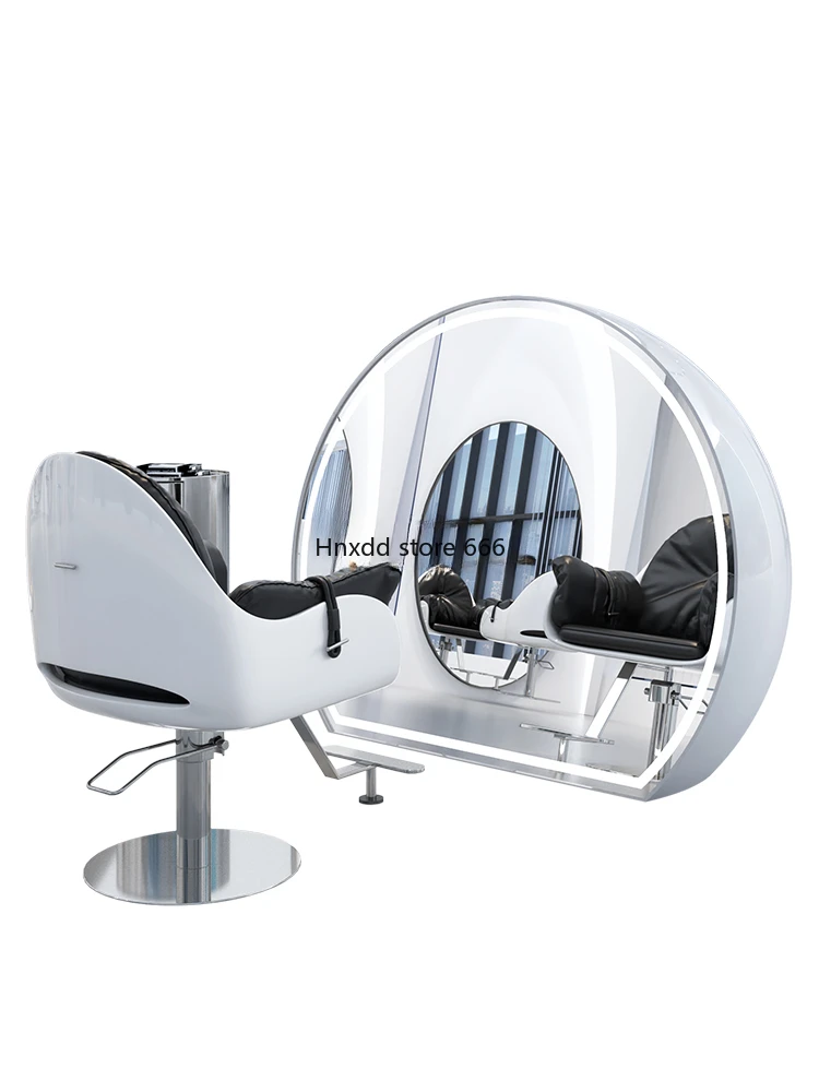 Sub-New Fashion Hairdressing Dressing Table for Hair Salon Single-Sided Studio Floor Dressing Mirror