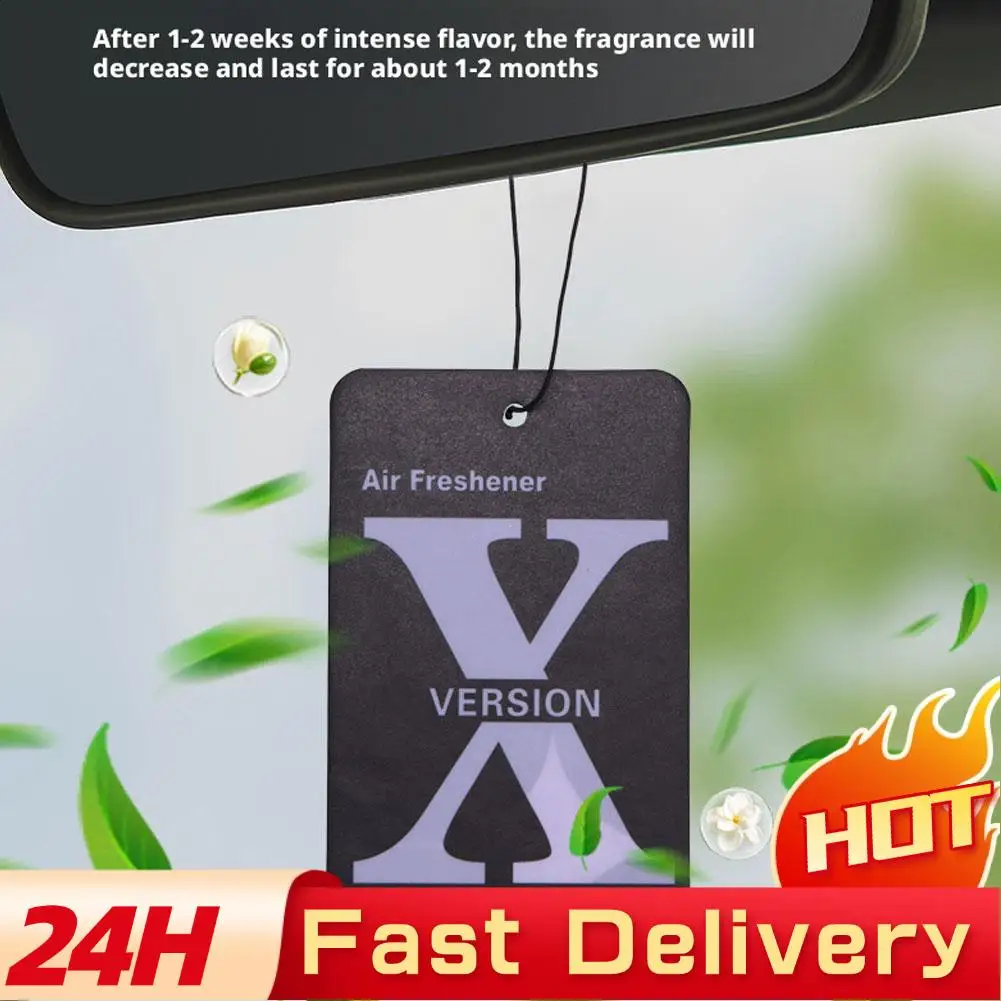 [Shape X] Car Air Fresheners Decorations For Car Rearview Mirrors Car Aroma Diffuser Hanging Sheet Air Freshener Car G0C1