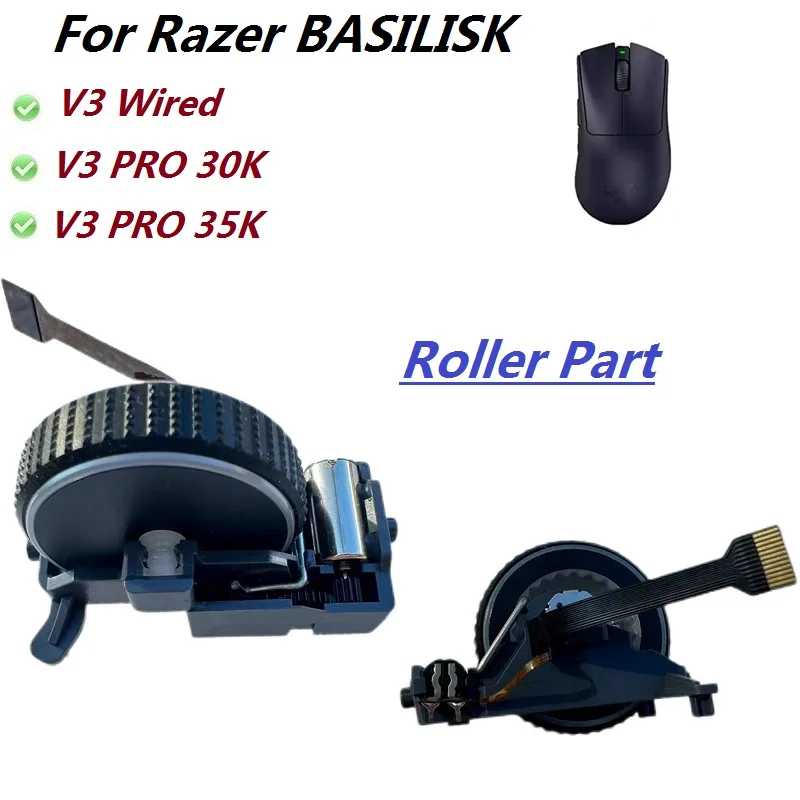 

Original mouse scroll For RAZER BASILISK V3 wired V3 PRO 35K 30K Wireless mouse replacement scroll repair spare parts