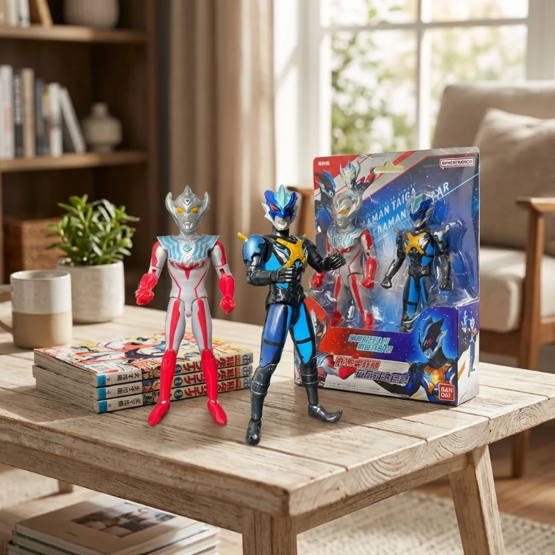

Подвижная фигурка Bandai Ultraman 21913: Торекия против Тиги, фигурка бойца для детских ролевых игр, серия Premium, подарок на день рождения