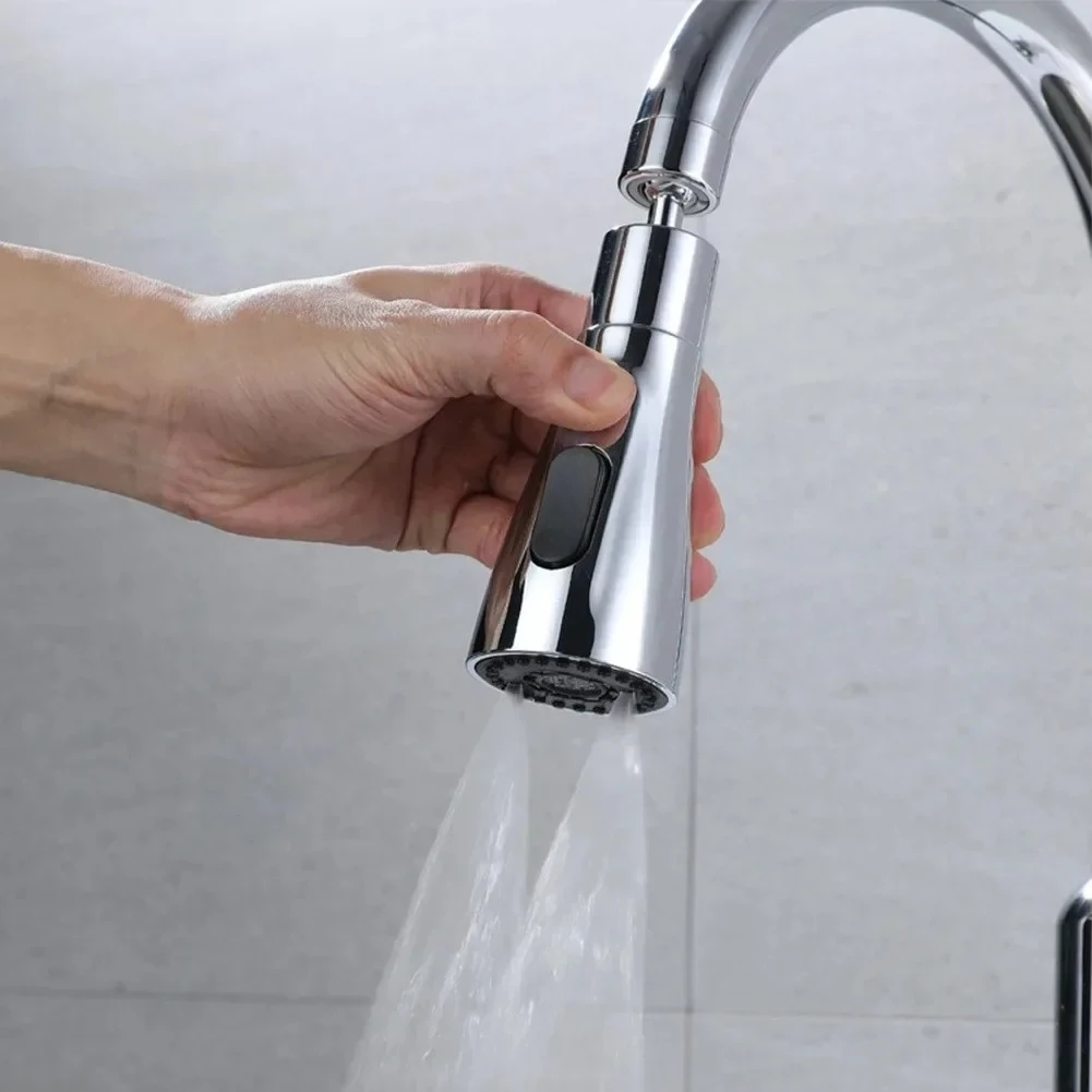 Kitchen faucet extender splash proof universal joint universal  universal showerhead nozzle aerator
