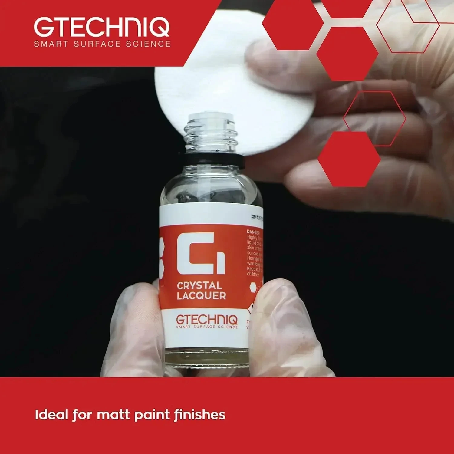 Gtechniq - C1 Crystal Lacquer - Durable Coating -Excellent Swirl Mark Resistance with a Crystal Clear Finish Gloss Retention