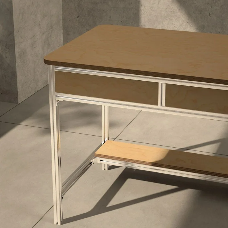 Minimalist Office Desk for Ocean Board Aluminum Frame Computer Luxury Trendy Study Desk Writing Desk