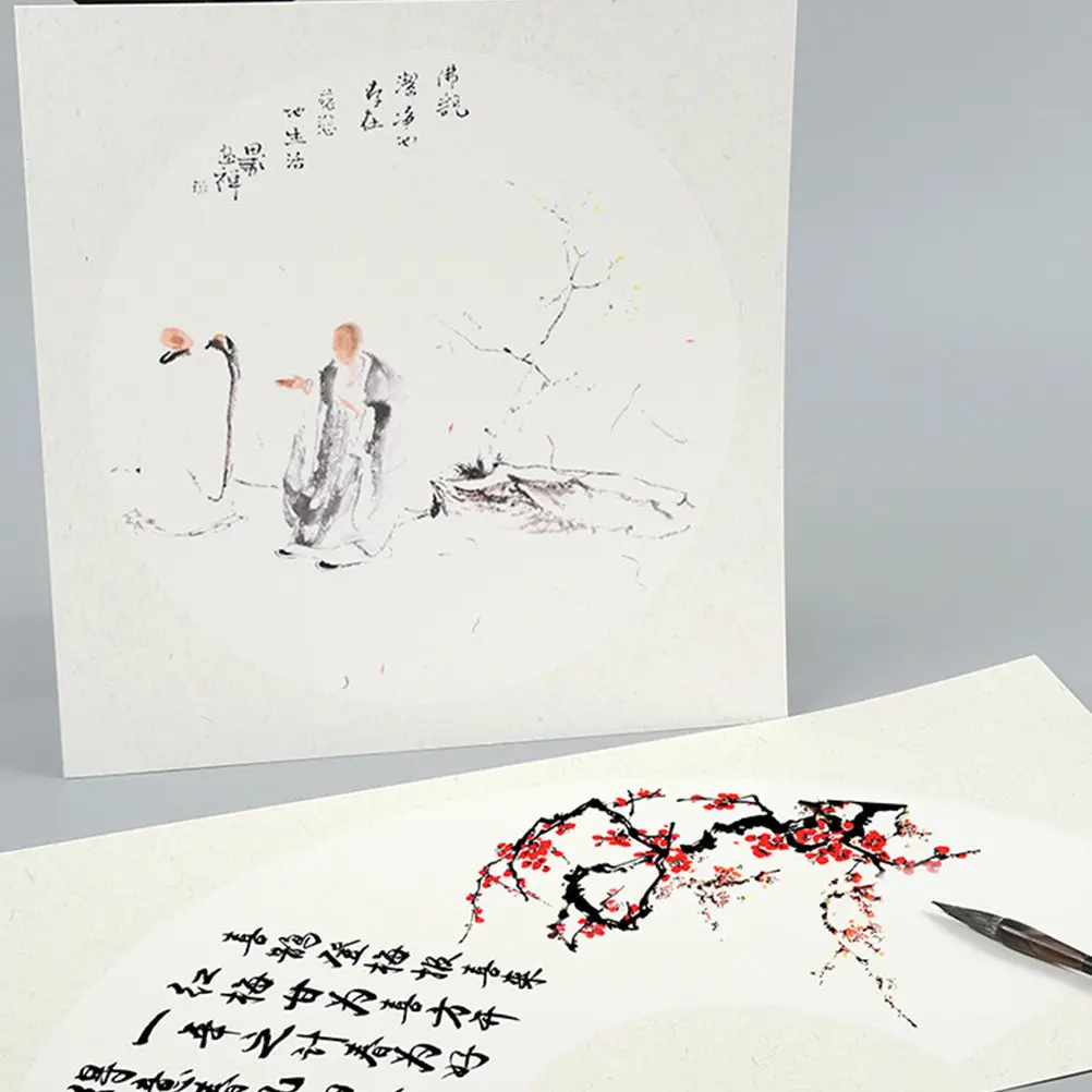 

10 листов бумаги Xuan 38x38 см для традиционной китайской живописи, плотная, безопасная для чернил, для творчества и художественных проектов