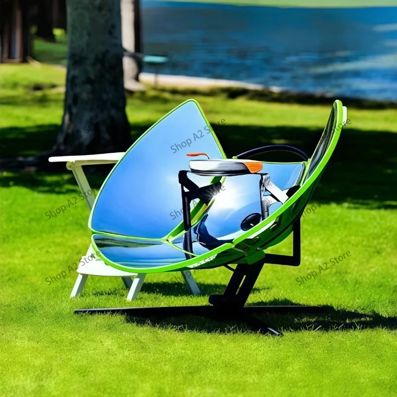 High Efficiency Parabolic Solar Oven - Boils Water & Cooks Food Faster, Portable Outdoor Cooking Stove for Camping