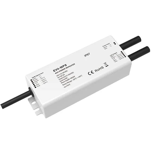 

Премиальные продукты 2026 Skydance: новый водонепроницаемый усилитель мощности EV4-WPS IP67 с 4 каналами и постоянным напряжением