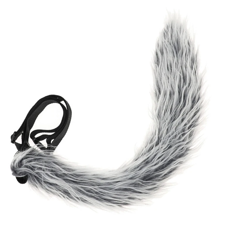 

Soft Animal Tail Wolf Tail Adjustable Belt Foxes Ears Hairband for Carnivals