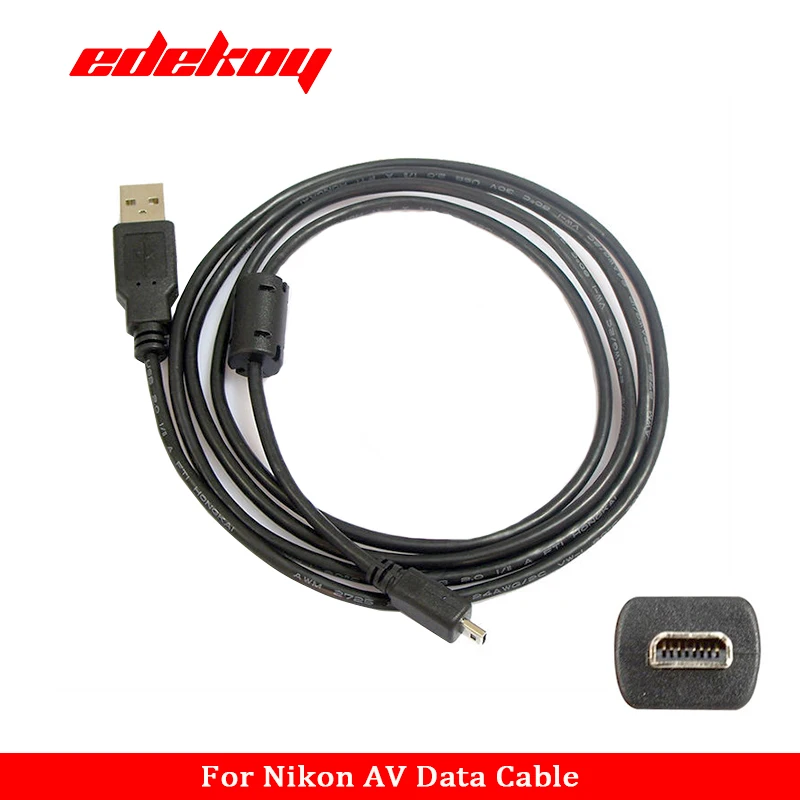 UC-E6 Digital Camera USB Data Cable Mini 8 Pin for Nikon CoolPix Fuji Panasonic Olympus Sony Camera cable