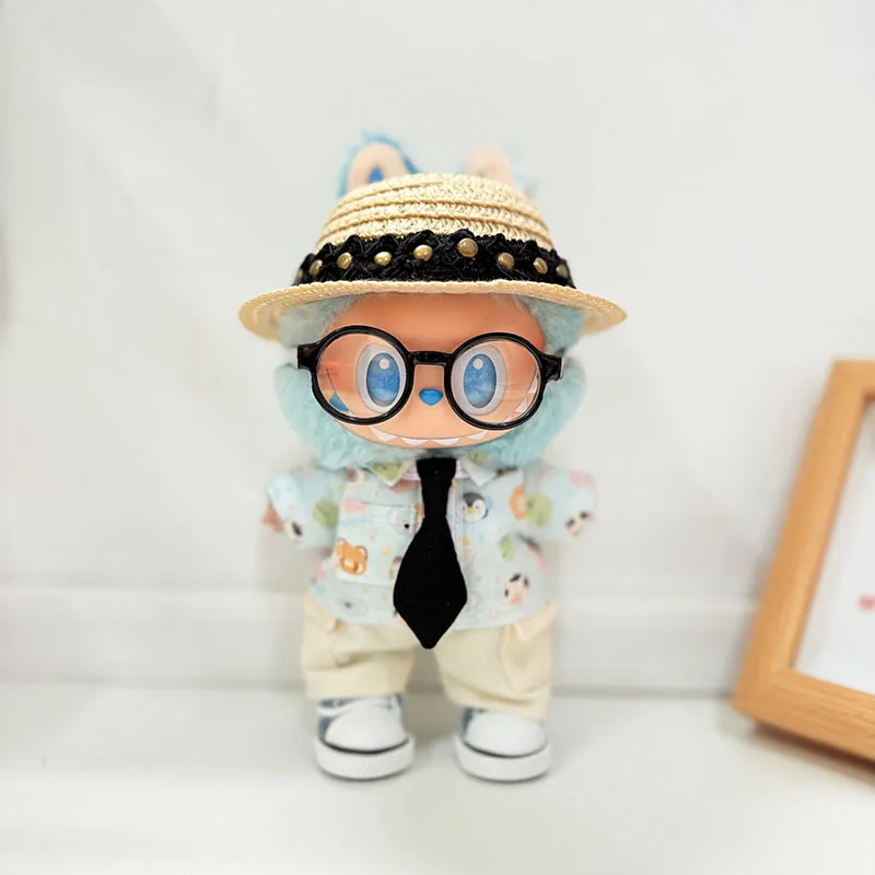 

Clothes For LABUBU 15/17cm 1st to 3rd Gen Universal Charm Style Cartoon Playful Style Doll Outfit Rabbit Painted/ Animal Party