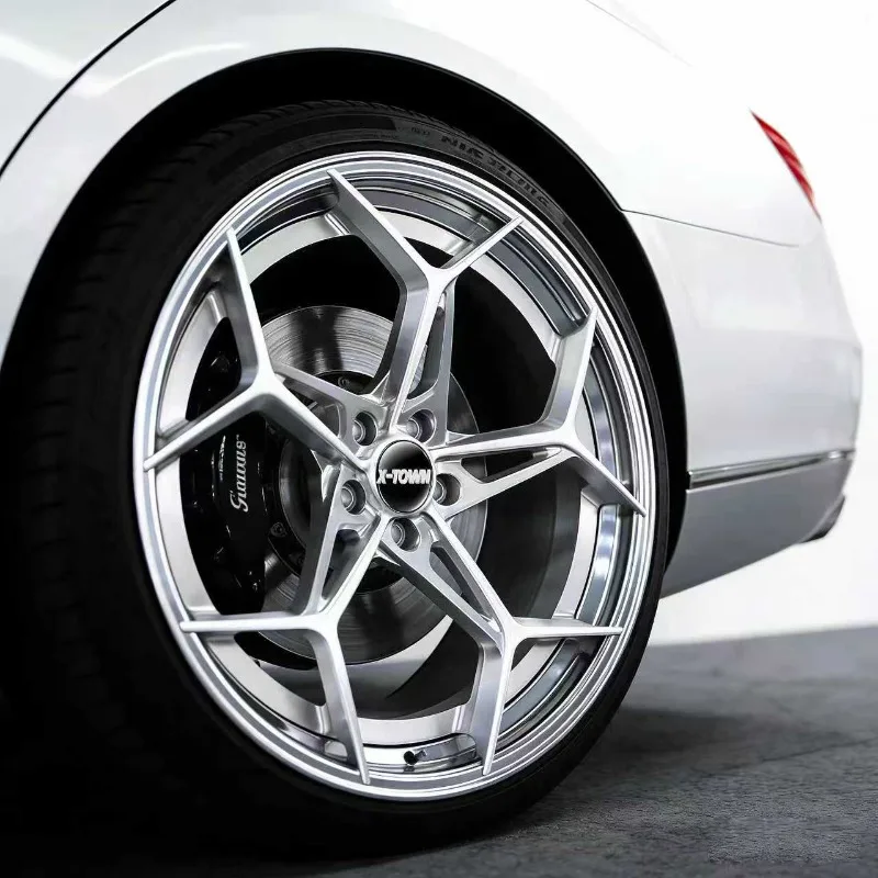 26 style 5x100 5x120 5x114.3 17 18 19 20 21 22 23 24inchs Brushed Silver OEM Forged Wheels For Audi For Toyota For Volkswagen