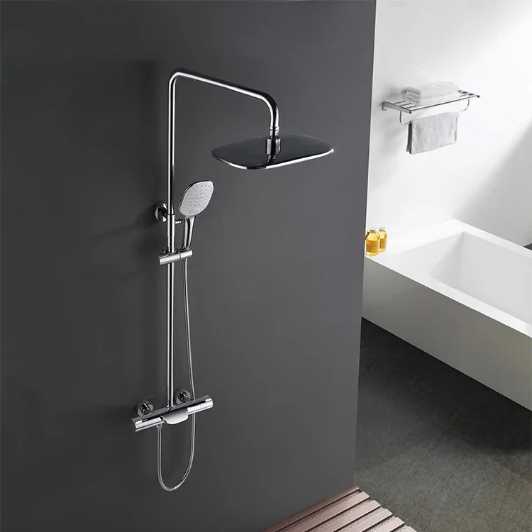 Modern 2-function Zinc Alloy Thermostatic Shower Tap Robinet Douche Robinet Thermostatique Douche