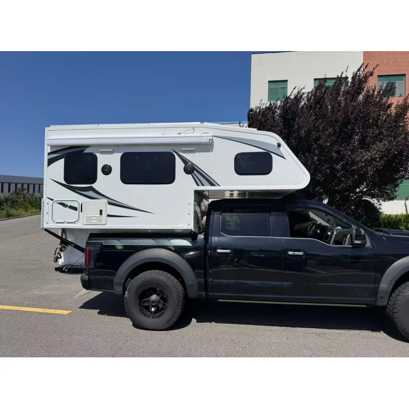 Lightweight Foldable Roof Slide-In Pickup with Rooftop Awning Tent Outdoor Camping