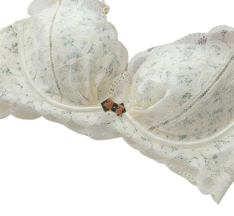 

KUCLUT Summer Style French Lace Sexy Girl Sans-ponytail Gathering Bra