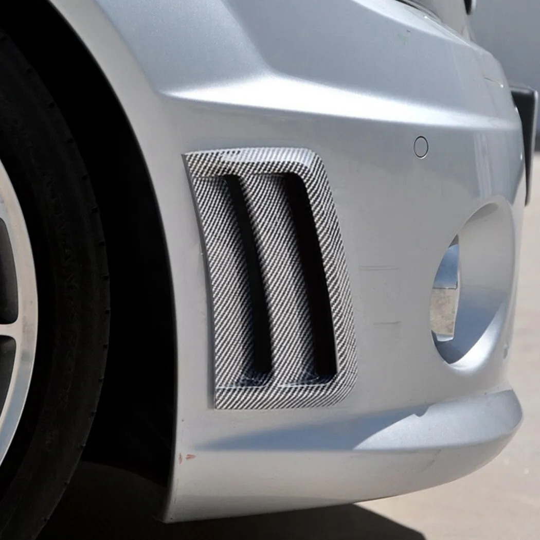 For Benz W204 S204 C63 AMG 2007 2008 2009 2010 Car Front Bumper Splitter Side Air Vent Outlet Covers ABS Accessories view 4
