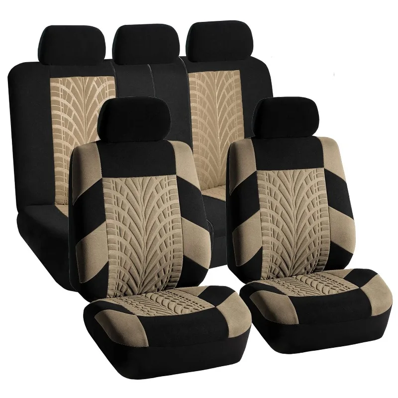 All Inclusive Four Season Universal Breathable Car Seat Cushion Cover Decoration Tire Pattern, Automobile Seat Protection Cover