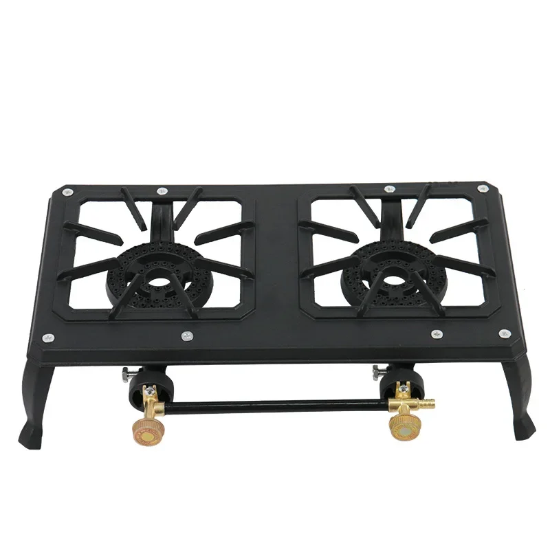 Cast Iron Household Large Firepower Natural Gas Stove Outdoor Camping Barbecue LPG Stove