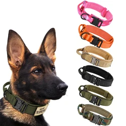 Dog Training Collar Adjustable Tactical Dog Collar And Leash Set Control Handle Pet Lead Collar For Small Big Dogs