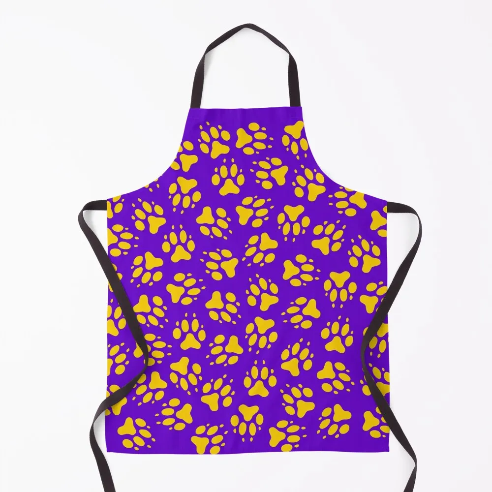 

Tiger Paws (gold) Apron kitchen clothes bib kitchen woman Kitchen Kawaii Accessories Apron