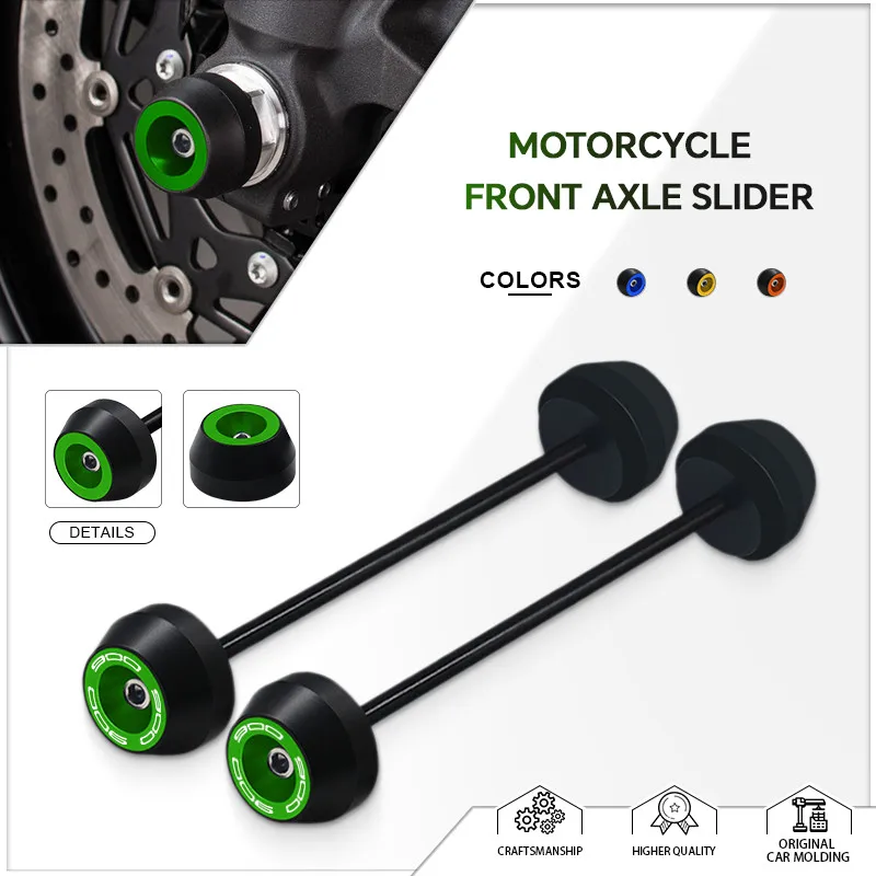 

Защитные накладки (слайдеры) на переднее и заднее колеса мотоцикла для Z900, Z900RS, Z900SE – защита от падений колес z900 z900se