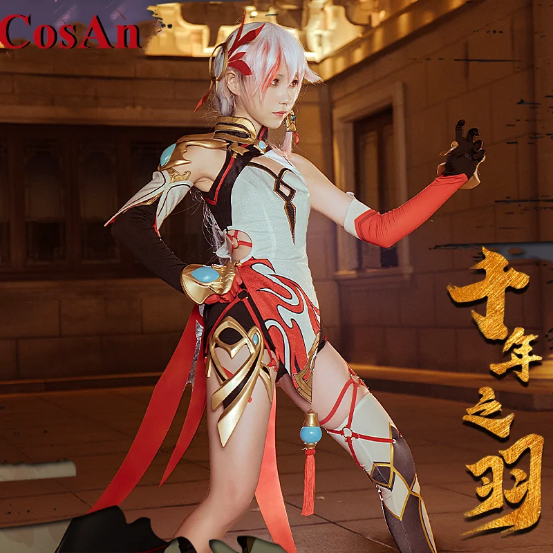 CosAn Game Honkai Impact 3 Fu Hua Cosplay Costume Elegant Gorgeous Battle Uniforms Activity Party Role Play Clothing S-XL