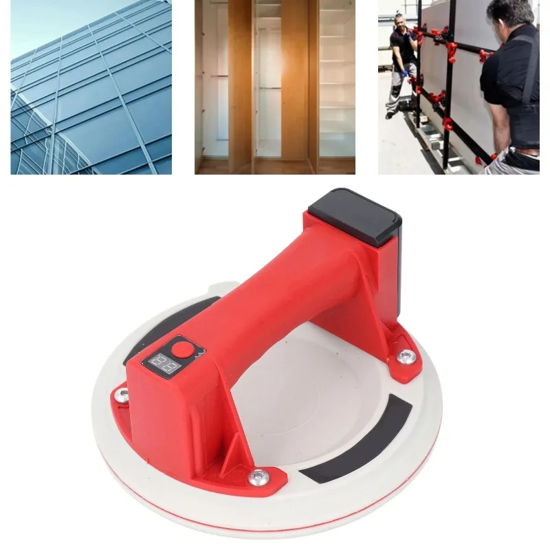 

8 Inch 600lbs Load Capacity Auto Start For Tile Electric Vacuum Suction Cup Lifter Electric Vacuum Suction Cup Digital Display