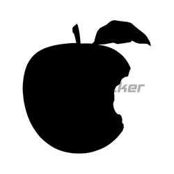 Personalized Big Apple Vintage Sticker Laptop Sticker Apple Waterproof Vinyl Car Sticker