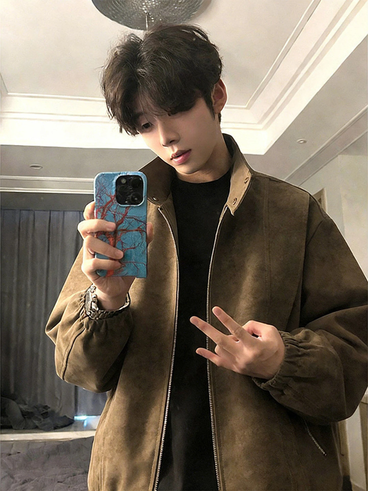 Retro American Biker Style PU  - Harrington Jacket 评论和价格