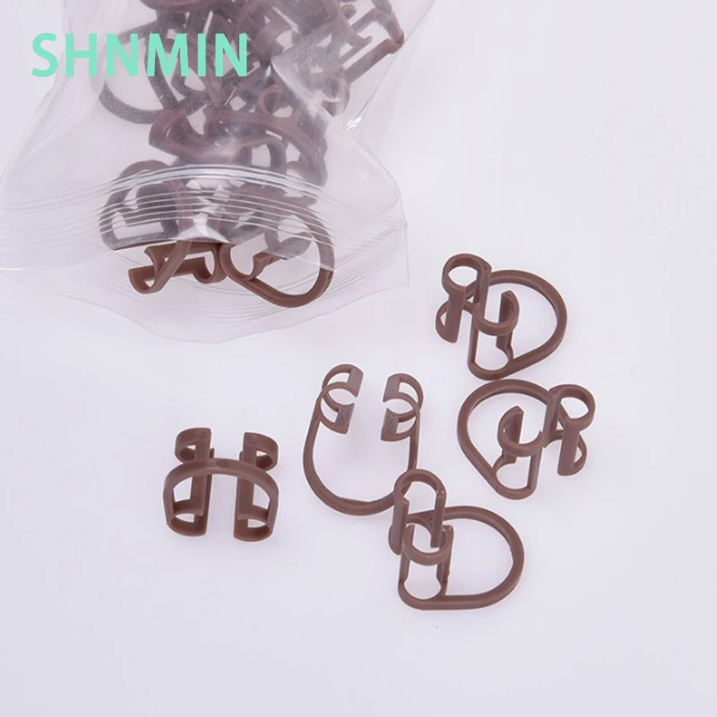 Disposable Cotton Roll Holder Clip Brown Dental Dentist For Clinic Orthodontic LabSupplies Set Holder