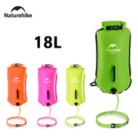Naturehike 18L Waterproof Bag Inflatable Swimming Bag Double Balloon Swim Buoy Dry Bag Trekking Storage Bag Waterproof Beach Bag