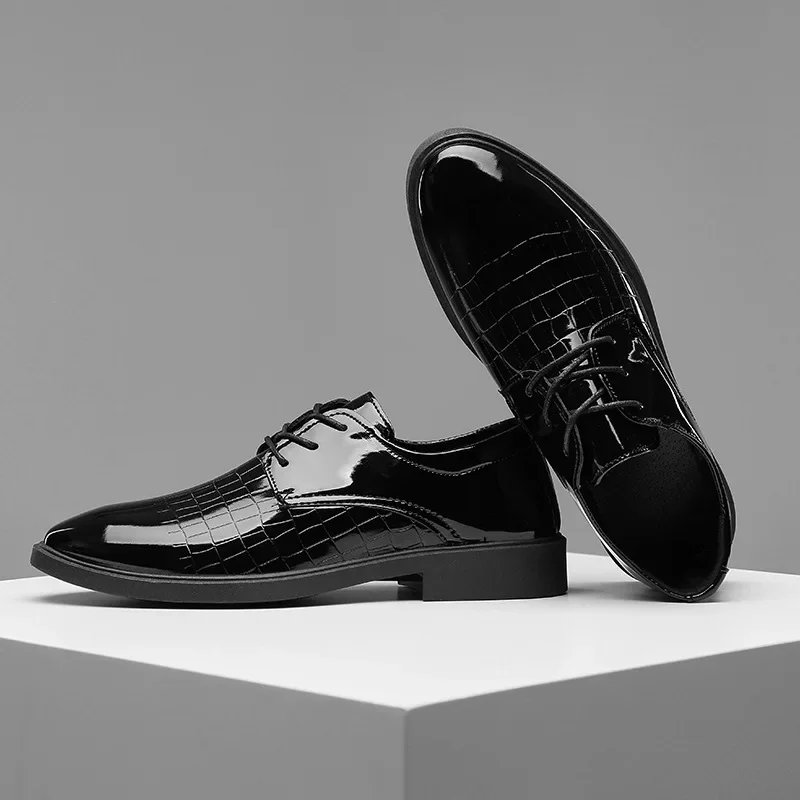 أحذية رجالية كاجوال من الجلد للربيع والصيف للشباب متعددة الاستخدامات على الطراز البريطاني الكوري أحذية رسمية مريحة تناسب الجميع #2