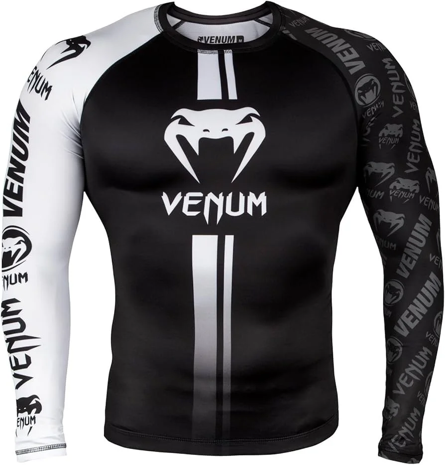 Long Sleeve Compression Shirt for Fitness Training Boxing MMA Workout Breathable Quick-Dry Athletic Top