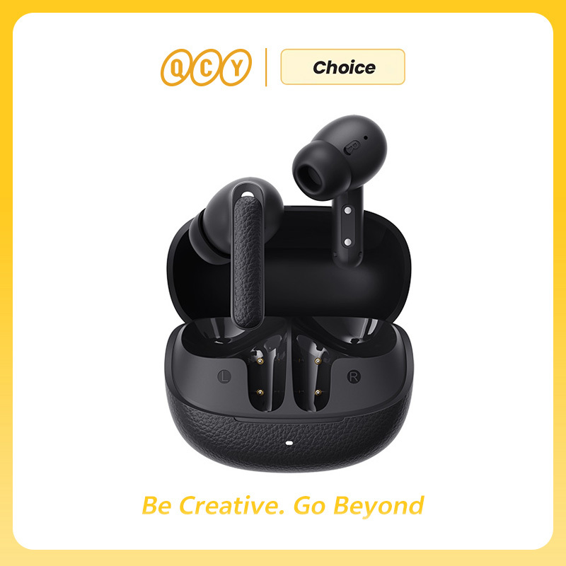  QCY Buds ANC -45dB Adaptive Noise Cancelling Wireless Bluetooth 5.4 Earbuds 6 Mics Clear Call 10mm Dynamic Driver Earphone 25Hrs 