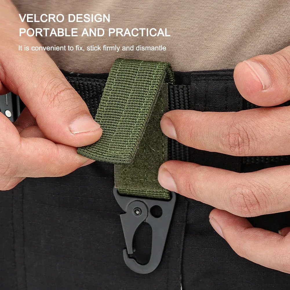 Tactical Hawk Bill Belt Key Holder | Heavy-Duty Locking Carabiner | Backpack Accessory for Hiking Climbing Outdoor Gear
