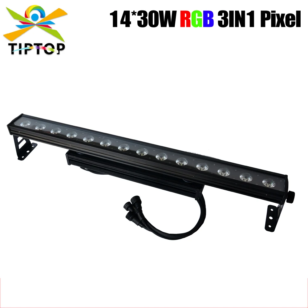 TIPTOP Stage Light IP65 Waterproof 14x30W RGB 3IN1 Led Wall Washer Light Background Decoration Flash Pixel Running Light CE ROHS