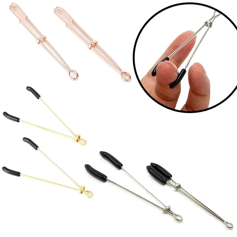 

Metal Bars Nipple Clamp Tweezer Nipple Clitoral BDSM Play Sex Toys for Advanced Nipple Stimulator Erotic Toys Breast Clips