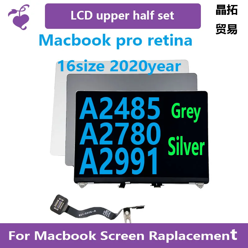 New laptop LCD display component and  sleep cable for Macbook Retina 16 inch 2022 A2485 A2780 A2991 Year 2022 EMC 3651