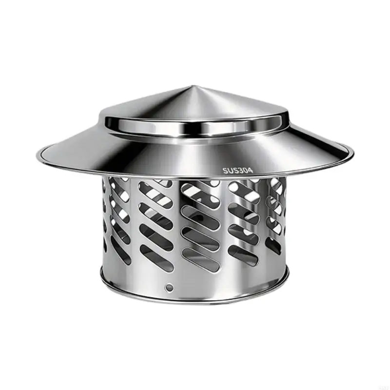 Premium SUS304 Steel Chimney Cover For Kitchen Bathroom Air Tube 55KF