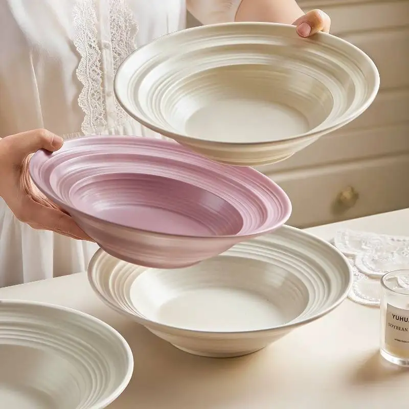 Kép 3: Egyedi Könnyűsúly Vacsora beállítása Design környezetbarát Agyagművesség plates Vacsora beállítása Betűköz Pénzgyűjtés Választékos vaisselle konyhai Edény