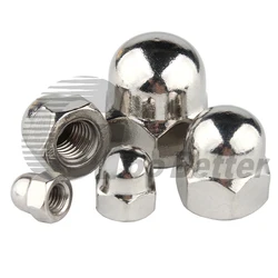 UNC 6#-32 8#-32 10#-24 1/4-20 5/16-18 3/8-16 1/2-13 Acorn Cap Nuts A2 304 Stainless Steel Decorative Cap Blind Nut Caps Covers