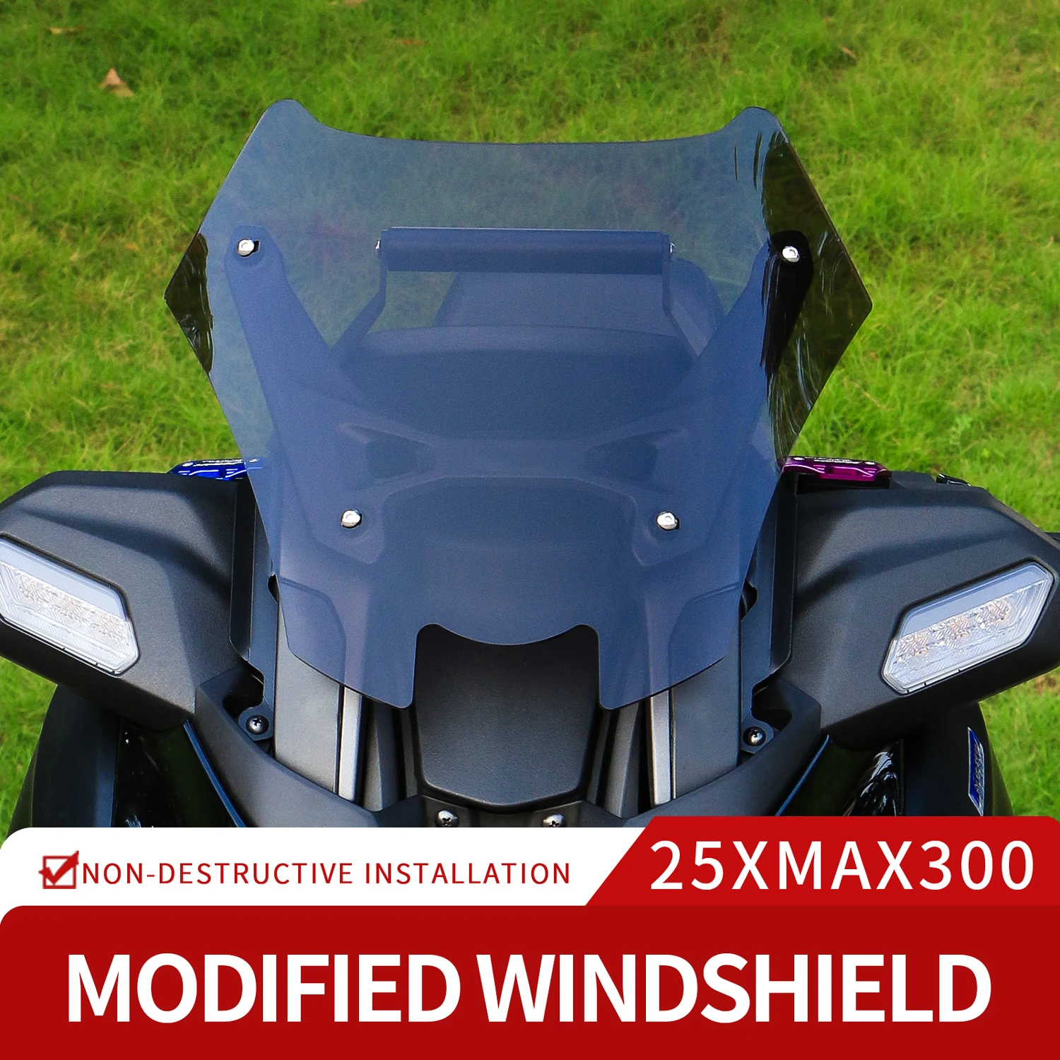 

For Yamaha X-MAX XMAX 125 250 300 XMAX300 XMAX250 2025 Motorcycle Modified Sports Windshield Windscreen Wind Deflectors Visor