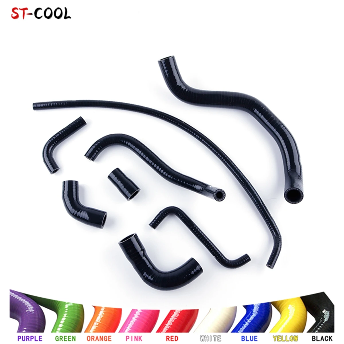 For Yamaha R1 YZF 1998 1999 2000 2001 YZF-R1 Radiator Hose Kit Silicone Tubes Pipe 8Pcs 10 Colors